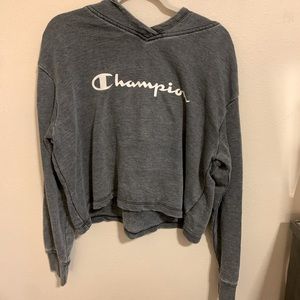 CHAMPION GREY HOODIE